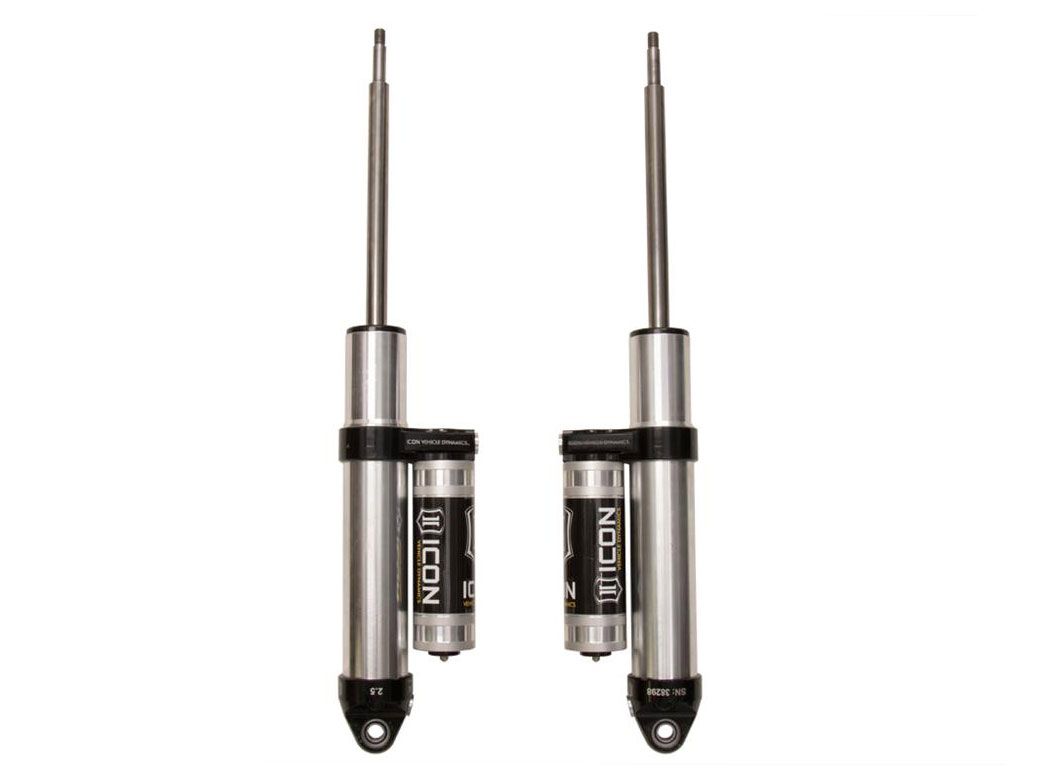 Ram 2500 2014-2018 Dodge 4wd - Icon REAR 2.5 Piggyback Resi Shocks (fits with 2" Rear Lift) - Pair
