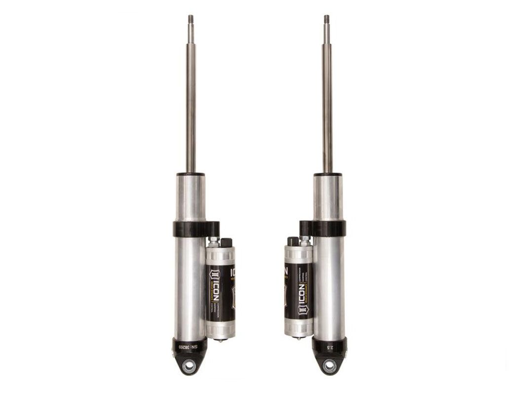 Ram 2500 (w/ factory air ride) 2014-2022 Dodge 4wd - Icon REAR 2.5 CDCV Piggyback Resi Shocks (fits with 3" Rear Lift) - Pair