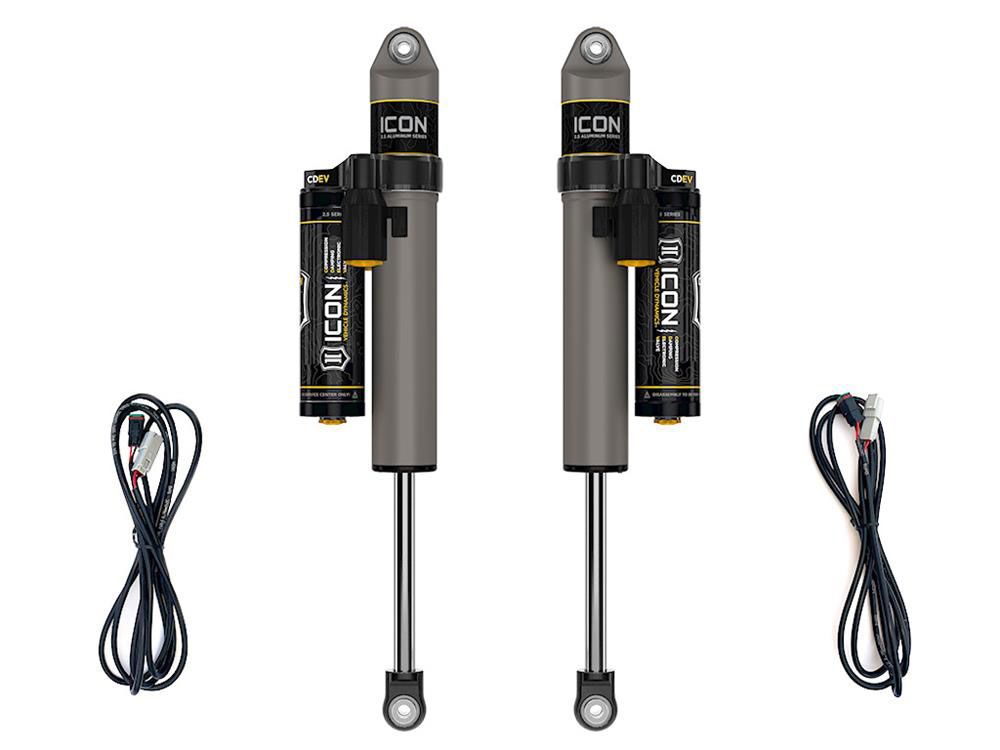 Wrangler JL 2018-2022 Jeep 4wd - Icon REAR 2.5 CDEV Piggyback Resi Shocks (fits with 2.5" Rear Lift) - Pair
