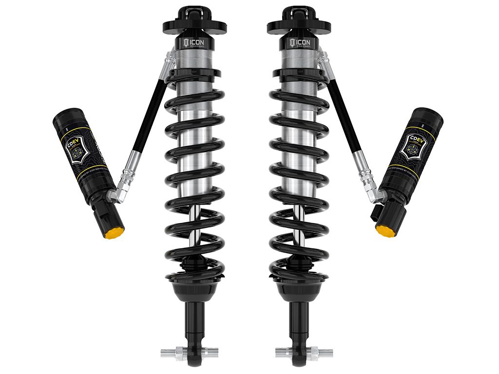 Bronco 2021-2022 Ford 4wd - Icon FRONT 2.5 CDEV Remote Resi Coilover Kit (2-4" Front Lift)