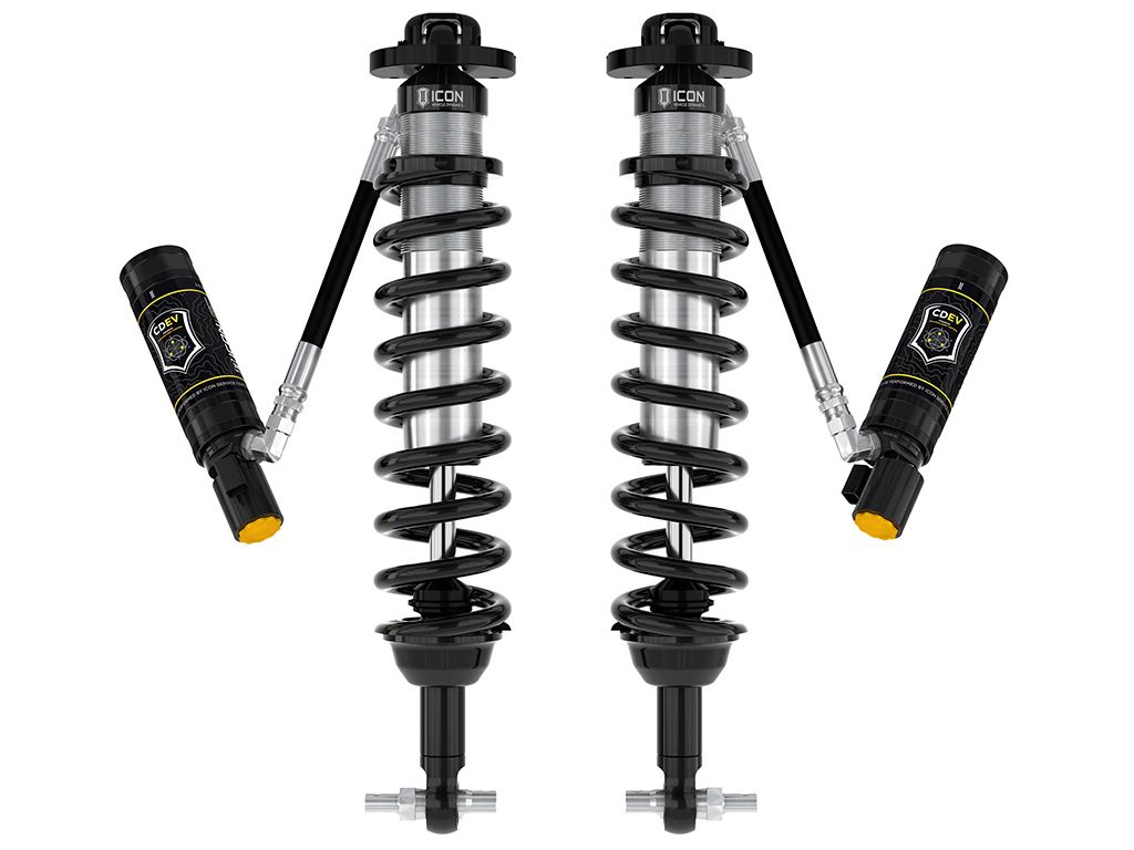 Bronco 2021-2023 Ford 4wd - Icon FRONT 2.5 CDEV Remote Resi Coilover Kit (2-4" Front Lift)