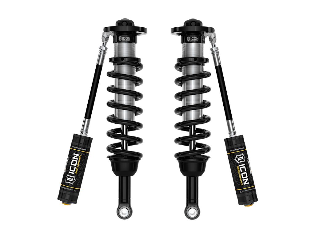 Tundra 2022-2024 Toyota 4wd - Icon FRONT 2.5 Remote Resi Coilover Kit (1.25-3.5" Front Lift)