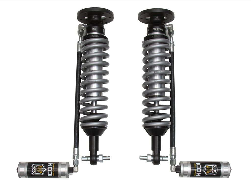 Expedition 2014-2020 Ford 4wd - Icon FRONT 2.5 CDCV Remote Resi Coilover Kit (.75-2.25" Front Lift)