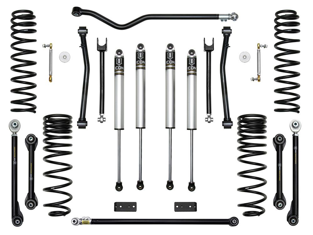 2.5" 2020-2023 Jeep Gladiator 4wd Lift Kit by ICON Vehicle Dynamics - Stage 5 (with tubular steel rear control arms)