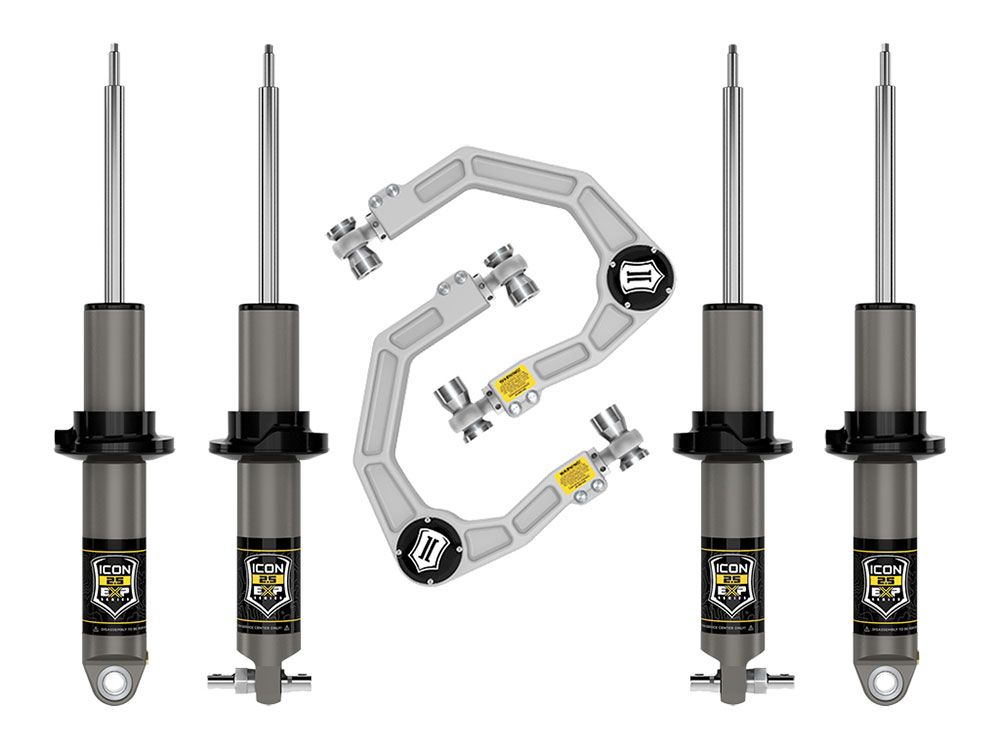 1.375-3" 2021-2024 Ford Bronco 4wd (non-Sasquatch models) Lift Kit by ICON Vehicle Dynamics - Stage 2 (with billet aluminum upper control arms)