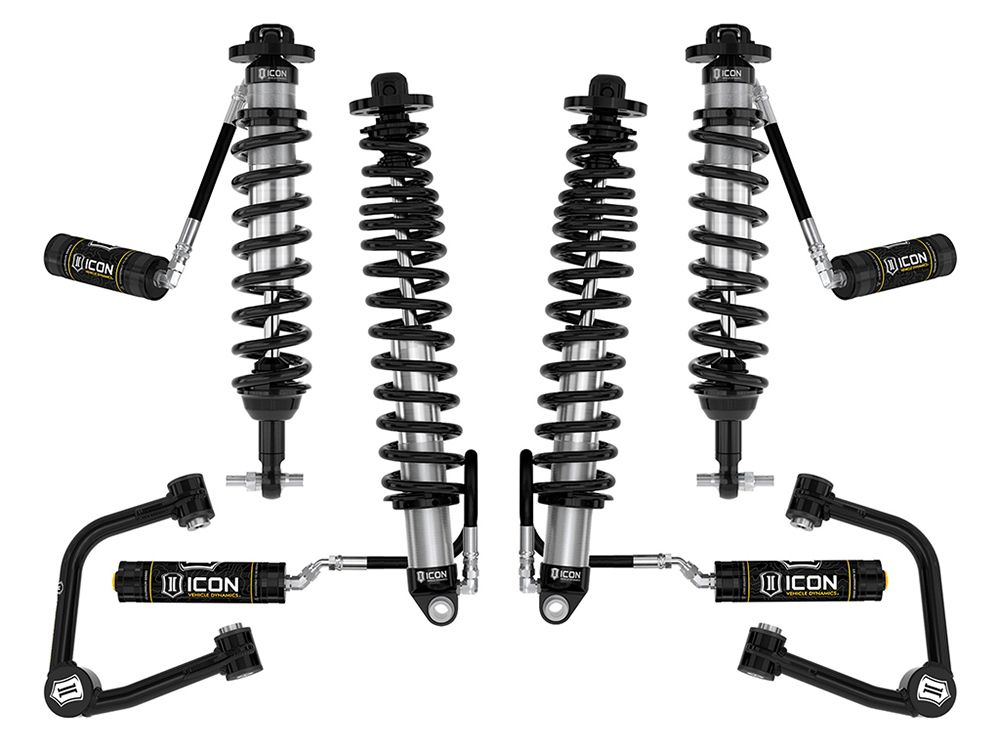 3-4" 2021-2022 Ford Bronco 4wd (non-Sasquatch models) Coilover Lift Kit by ICON Vehicle Dynamics - Stage 4 (with tubular steel upper control arms)