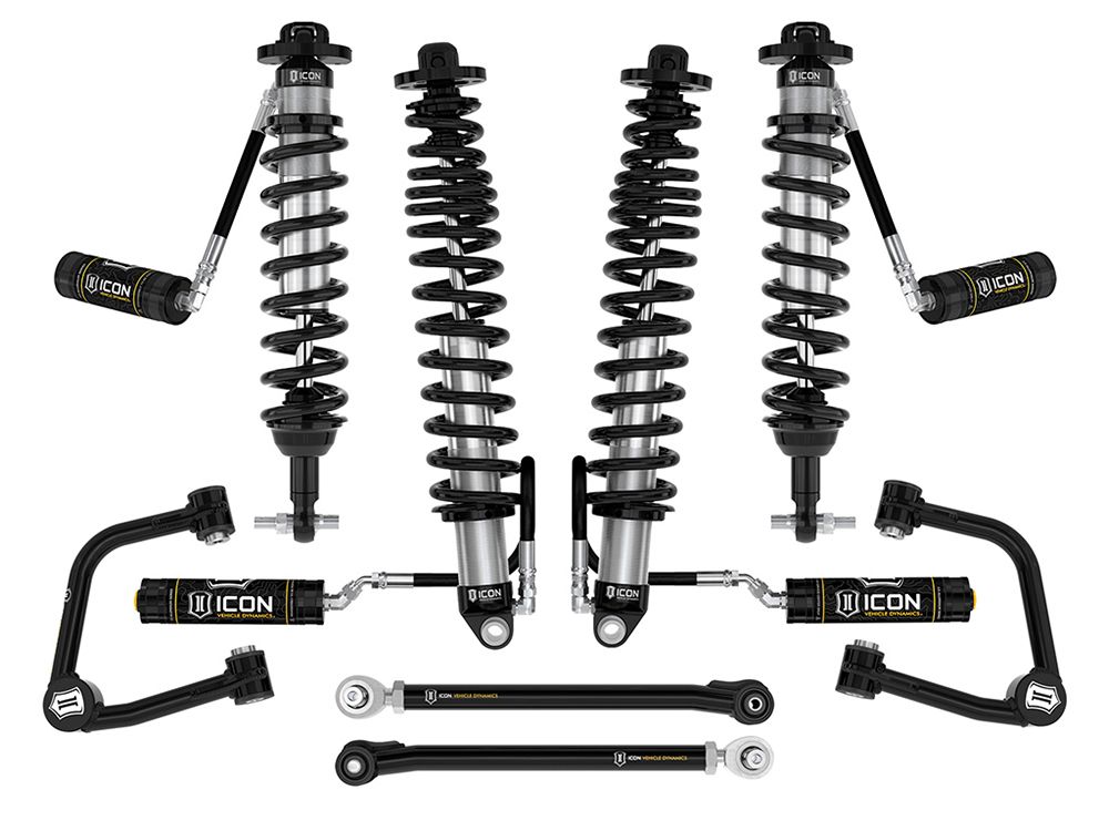 3-4" 2021-2023 Ford Bronco 4wd (non-Sasquatch models) Coilover Lift Kit by ICON Vehicle Dynamics - Stage 5 (with tubular steel upper control arms)