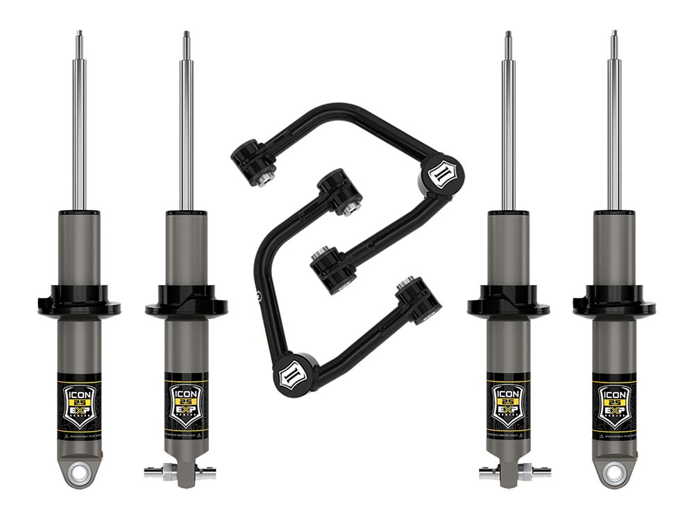 0-2" 2021-2022 Ford Bronco Sasquatch 4wd Lift Kit by ICON Vehicle Dynamics - Stage 2 (with tubular steel upper control arms)