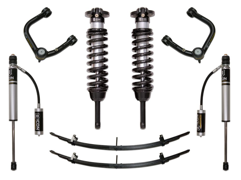0-3.5" 2005-2022 Toyota Tacoma 4wd Coilover Lift Kit by ICON Vehicle Dynamics - Stage 3 (with tubular steel upper control arms)