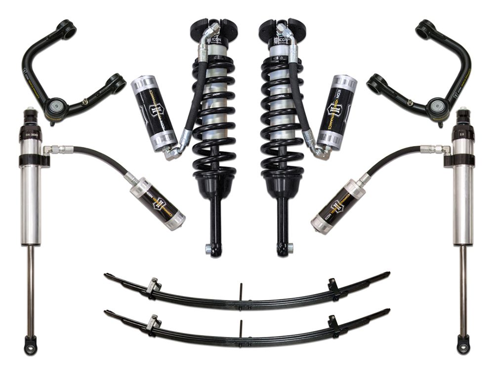 0-3.5" 2005-2023 Toyota Tacoma 4wd Coilover Lift Kit by ICON Vehicle Dynamics - Stage 5 (with tubular steel upper control arms)