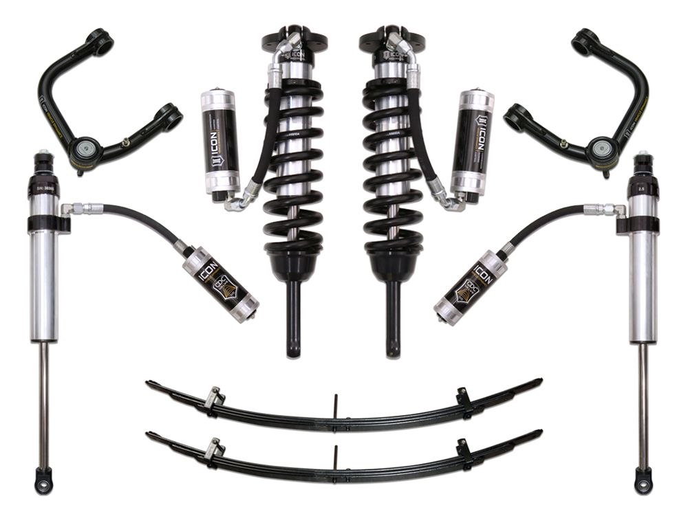 0-3.5" 2005-2023 Toyota Tacoma 4wd Coilover Lift Kit by ICON Vehicle Dynamics - Stage 6 (with tubular steel upper control arms)
