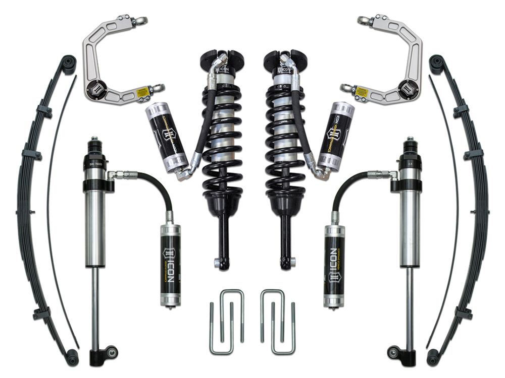 0-3.5" 2005-2023 Toyota Tacoma 4wd Coilover Lift Kit by ICON Vehicle Dynamics - Stage 8 (with billet aluminum upper control arms)