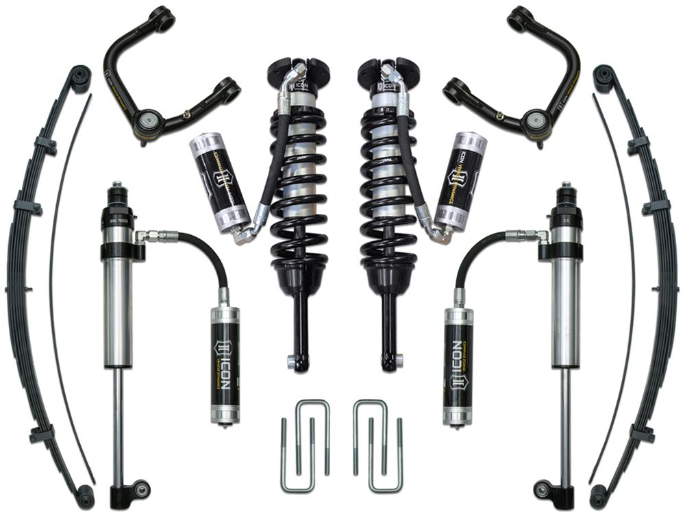 0-3.5" 2005-2023 Toyota Tacoma 4wd Coilover Lift Kit by ICON Vehicle Dynamics - Stage 8 (with tubular steel upper control arms)