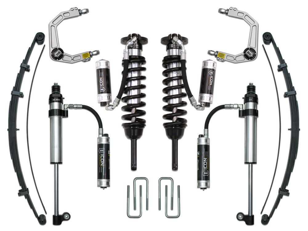 0-3.5" 2005-2023 Toyota Tacoma 4wd Coilover Lift Kit by ICON Vehicle Dynamics - Stage 9 (with billet aluminum upper control arms)