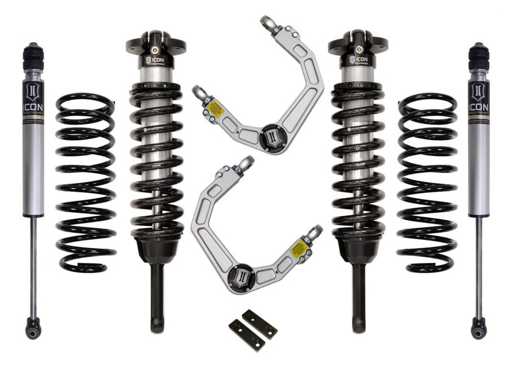 0-3.5" 2007-2009 Toyota FJ Cruiser 4wd Coilover Lift Kit by ICON Vehicle Dynamics - Stage 2 (with billet aluminum upper control arms)