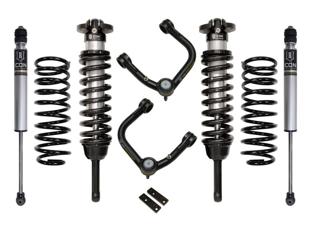 0-3.5" 2007-2009 Toyota FJ Cruiser 4wd Coilover Lift Kit by ICON Vehicle Dynamics - Stage 2 (with tubular steel upper control arms)