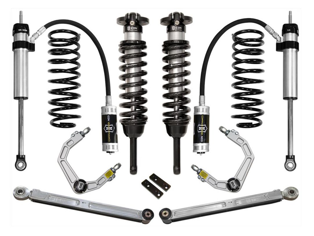 0-3.5" 2010-2024 Toyota 4Runner 4wd Coilover Lift Kit by ICON Vehicle Dynamics - Stage 4 (with billet aluminum upper control arms)