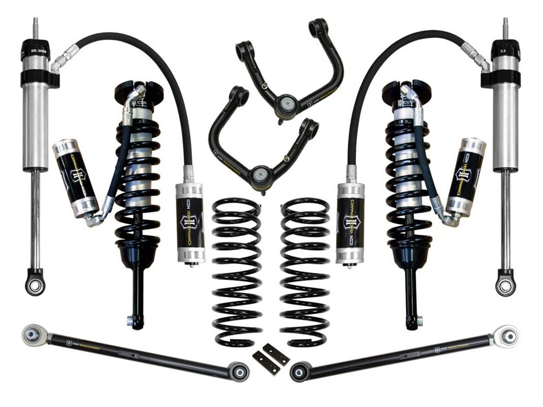 0-3.5" 2010-2014 Toyota FJ Cruiser 4wd Coilover Lift Kit by ICON Vehicle Dynamics - Stage 5 (with tubular steel upper control arms)