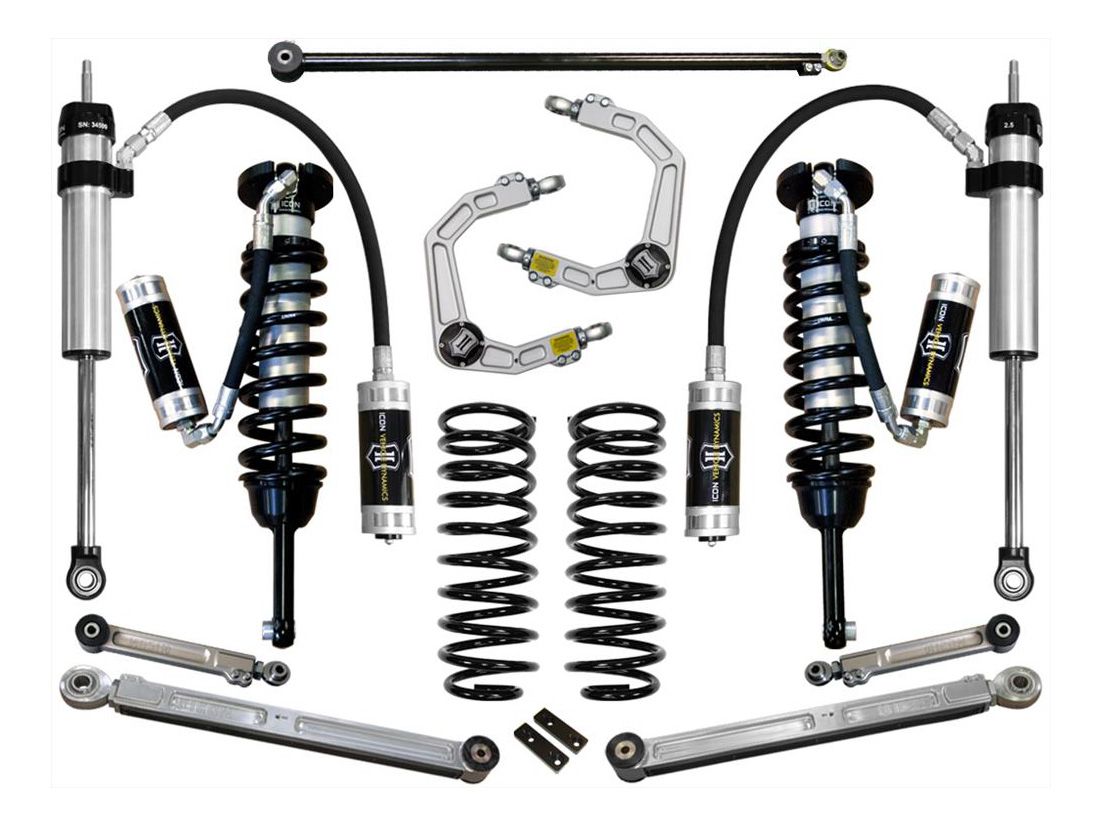 0-3.5" 2010-2023 Toyota 4Runner 4wd Coilover Lift Kit by ICON Vehicle Dynamics - Stage 6 (with billet aluminum upper control arms)
