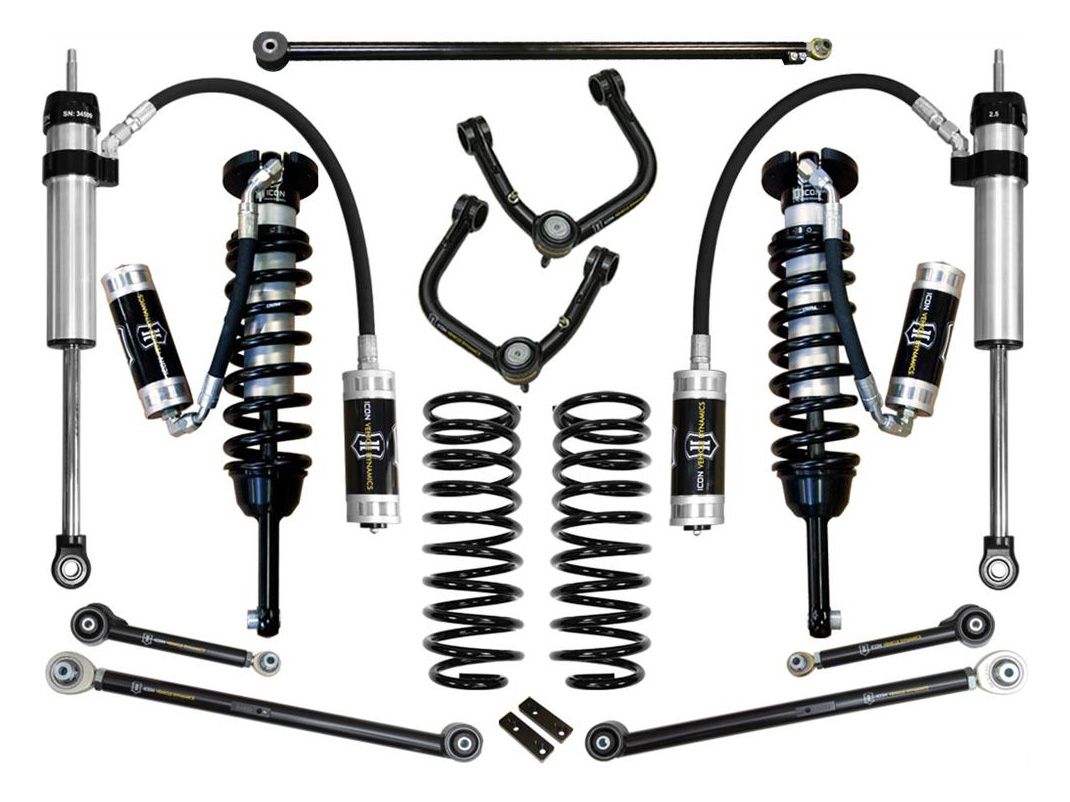 0-3.5" 2003-2009 Toyota 4Runner 4wd Coilover Lift Kit by ICON Vehicle Dynamics - Stage 6 (with tubular steel upper control arms)