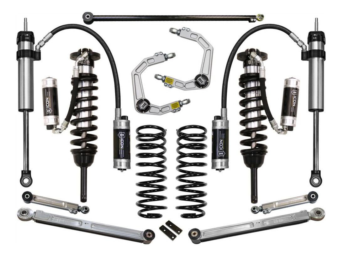 0-3.5" 2010-2023 Toyota 4Runner 4wd Coilover Lift Kit by ICON Vehicle Dynamics - Stage 7 (with billet aluminum upper control arms)