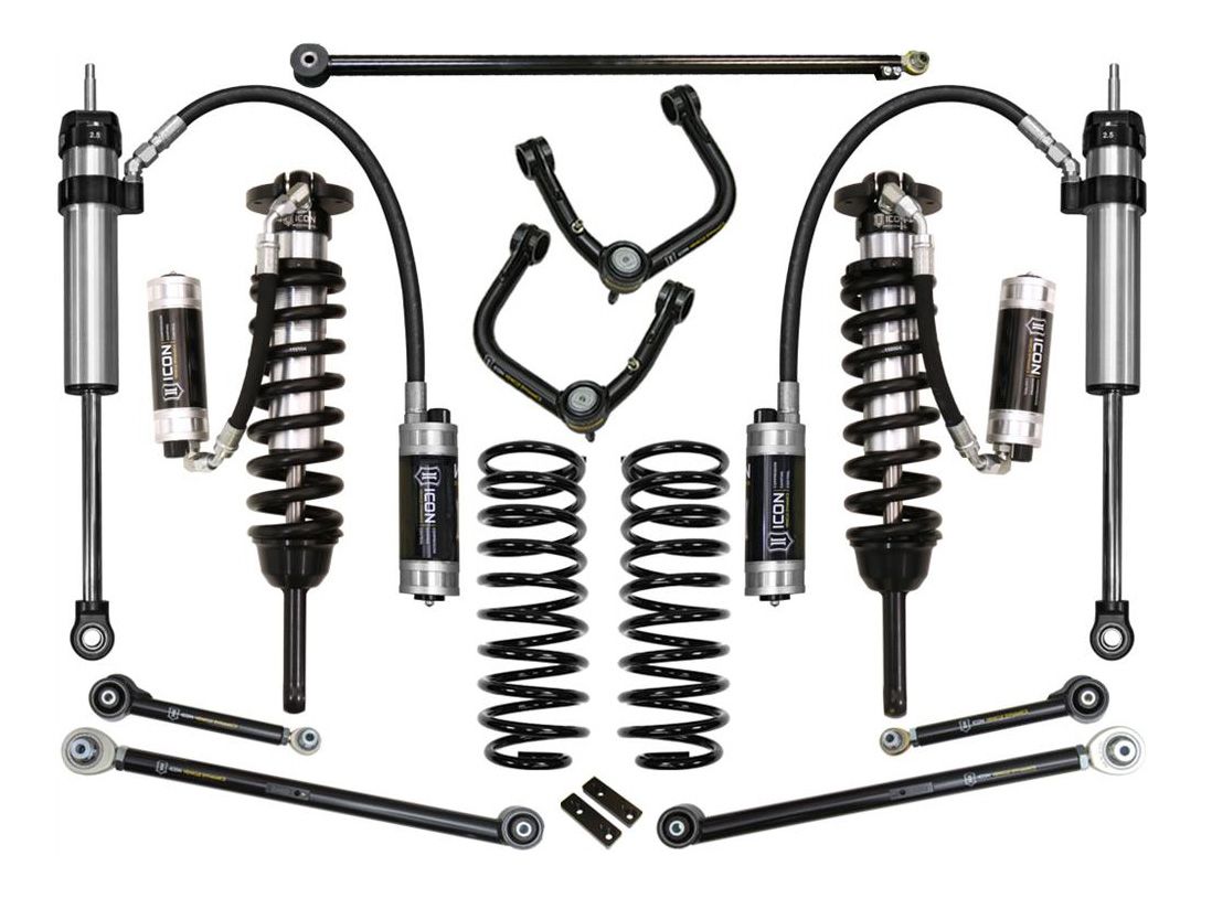 0-3.5" 2010-2014 Toyota FJ Cruiser 4wd Coilover Lift Kit by ICON Vehicle Dynamics - Stage 7 (with tubular steel upper control arms)