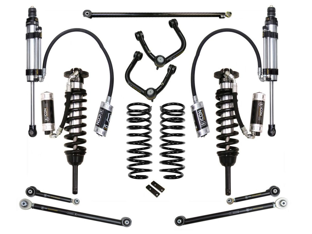 0-3.5" 2010-2014 Toyota FJ Cruiser 4wd Coilover Lift Kit by ICON Vehicle Dynamics - Stage 8 (with tubular steel upper control arms)