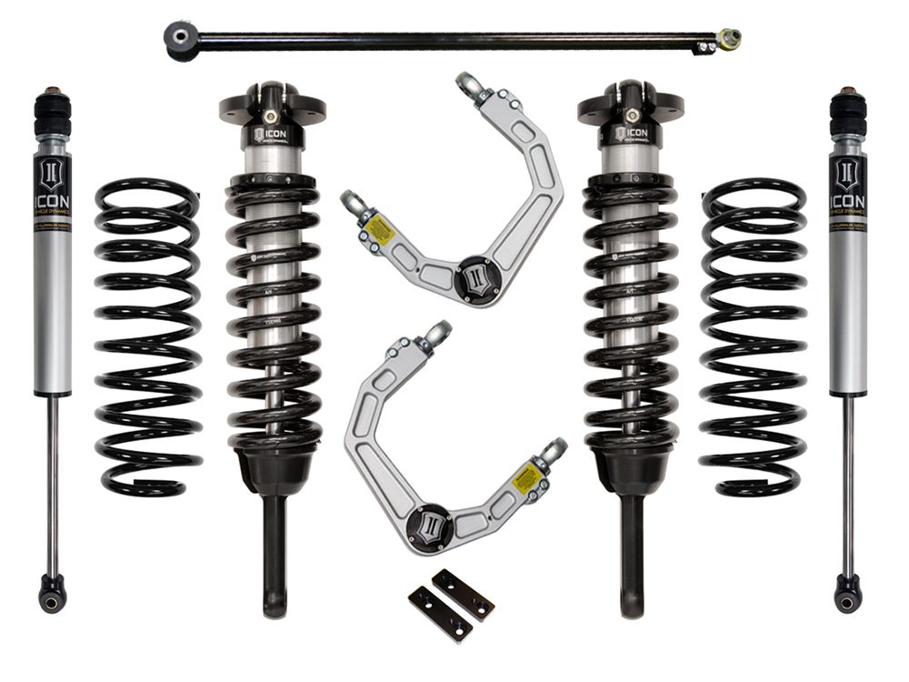 0-3.5" 2010-2022 Lexus GX460 4wd Coilover Lift Kit by ICON Vehicle Dynamics - Stage 2 (with billet aluminum upper control arms)