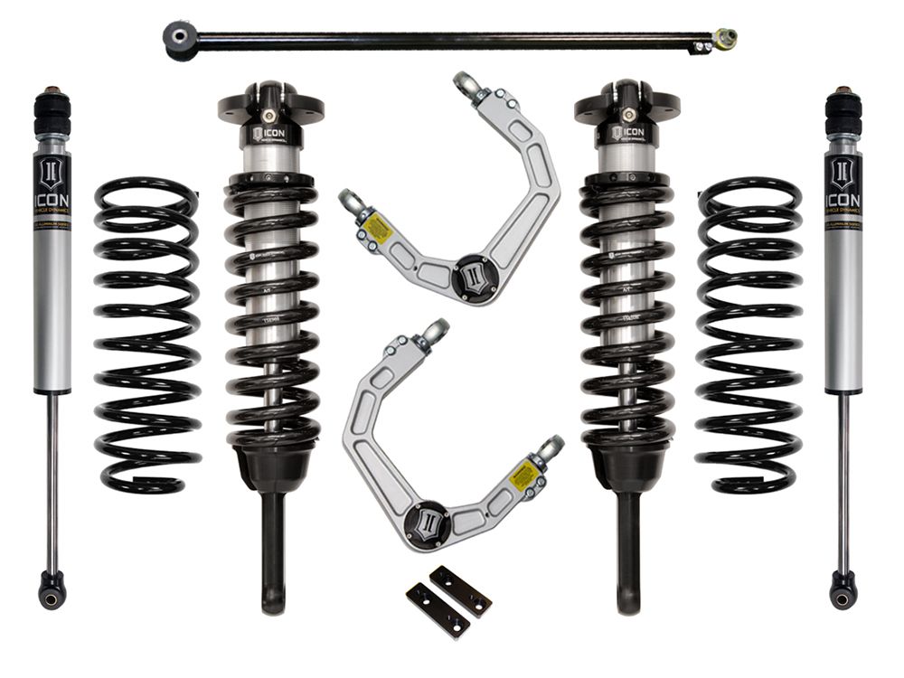 0-3.5" 2010-2023 Lexus GX460 4wd Coilover Lift Kit by ICON Vehicle Dynamics - Stage 2 (with billet aluminum upper control arms)