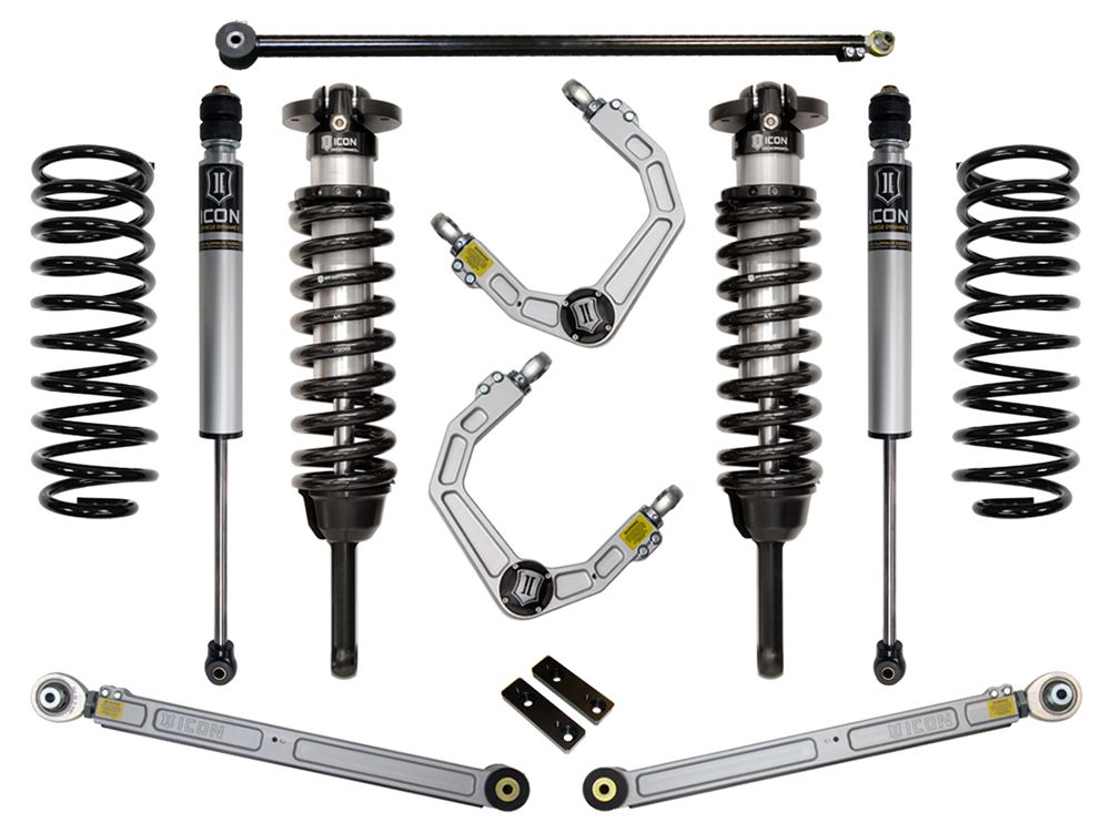 0-3.5" 2010-2023 Lexus GX460 4wd Coilover Lift Kit by ICON Vehicle Dynamics - Stage 3 (with billet aluminum upper control arms)