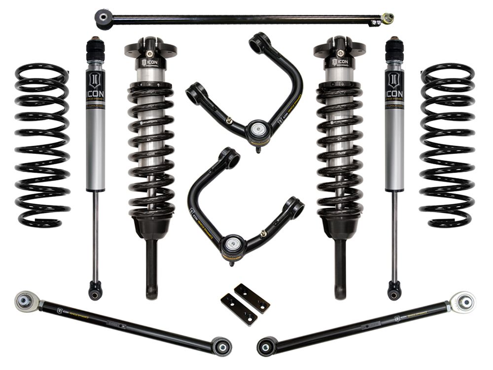 0-3.5" 2010-2023 Lexus GX460 4wd Coilover Lift Kit by ICON Vehicle Dynamics - Stage 3 (with tubular steel upper control arms)