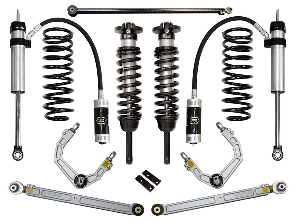 0-3.5" 2010-2023 Lexus GX460 4wd Coilover Lift Kit by ICON Vehicle Dynamics - Stage 4 (with billet aluminum upper control arms)