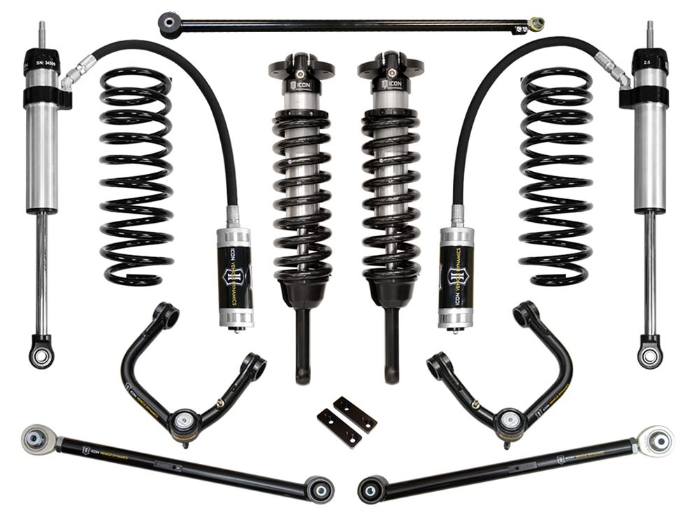0-3.5" 2010-2023 Lexus GX460 4wd Coilover Lift Kit by ICON Vehicle Dynamics - Stage 4 (with tubular steel upper control arms)
