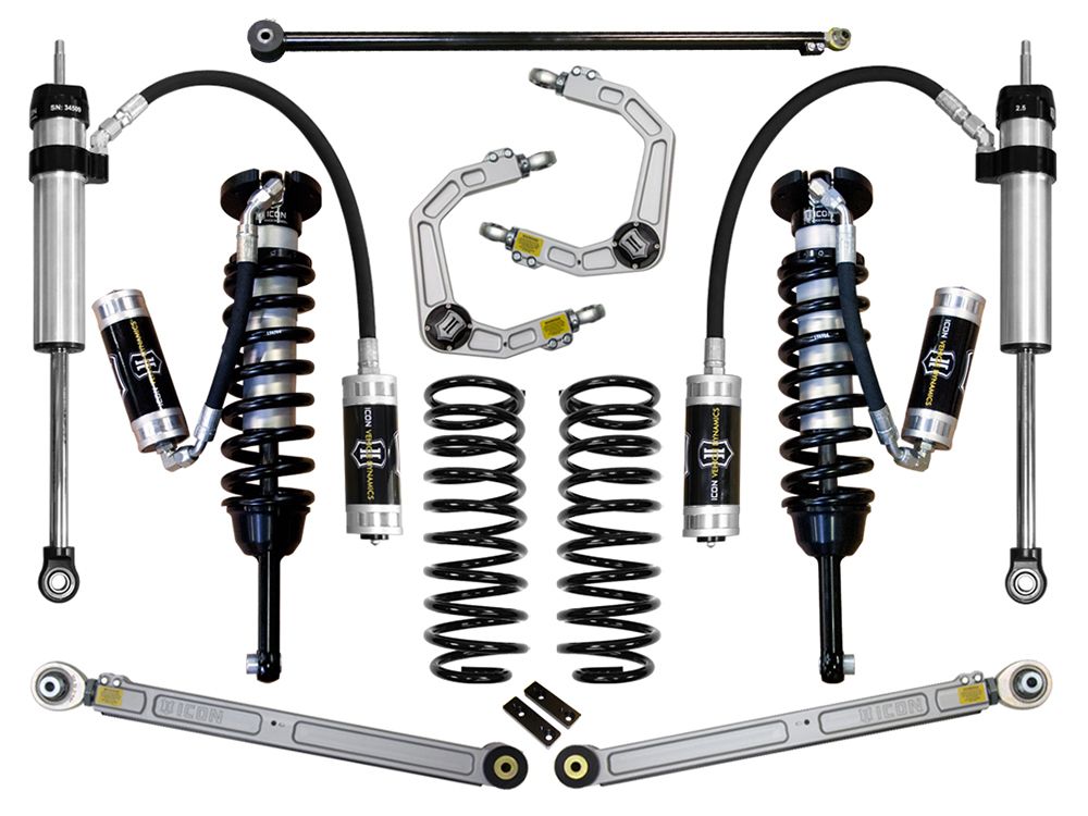 0-3.5" 2010-2023 Lexus GX460 4wd Coilover Lift Kit by ICON Vehicle Dynamics - Stage 5 (with billet aluminum upper control arms)