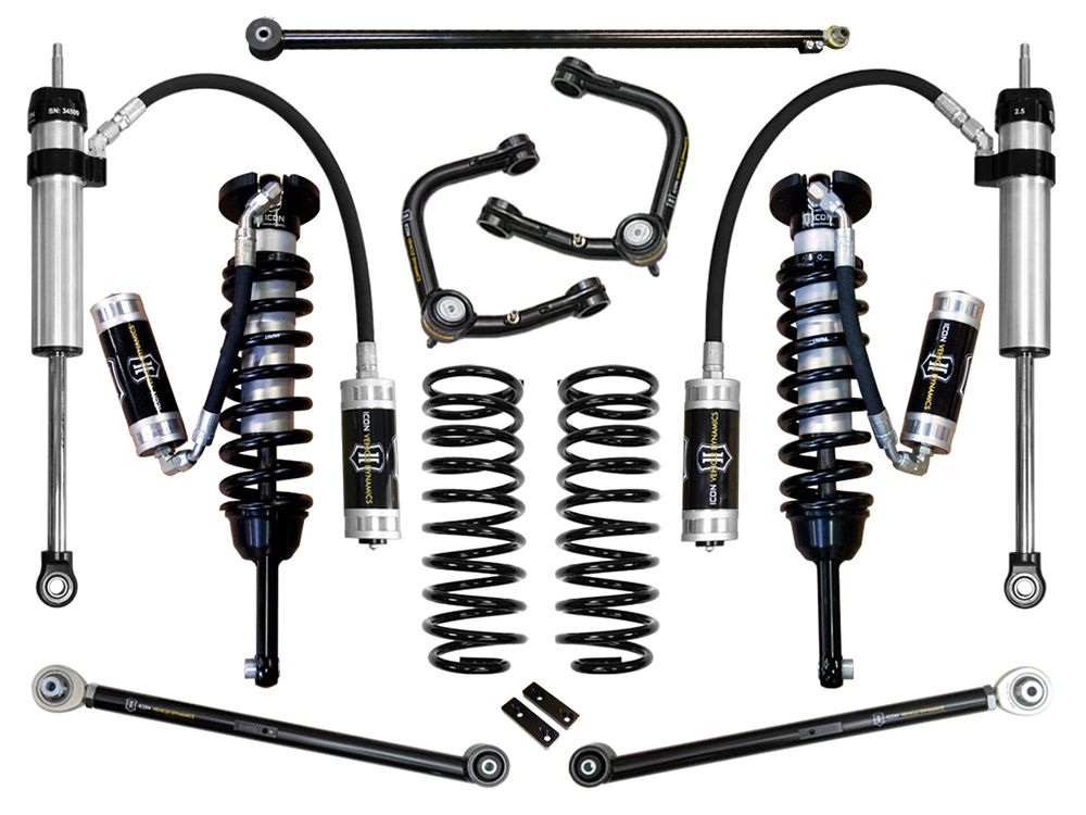 0-3.5" 2010-2023 Lexus GX460 4wd Coilover Lift Kit by ICON Vehicle Dynamics - Stage 5 (with tubular steel upper control arms)