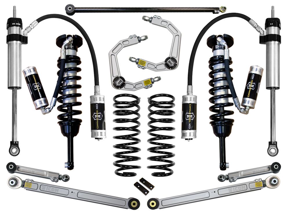 0-3.5" 2010-2022 Lexus GX460 4wd Coilover Lift Kit by ICON Vehicle Dynamics - Stage 6 (with billet aluminum upper control arms)
