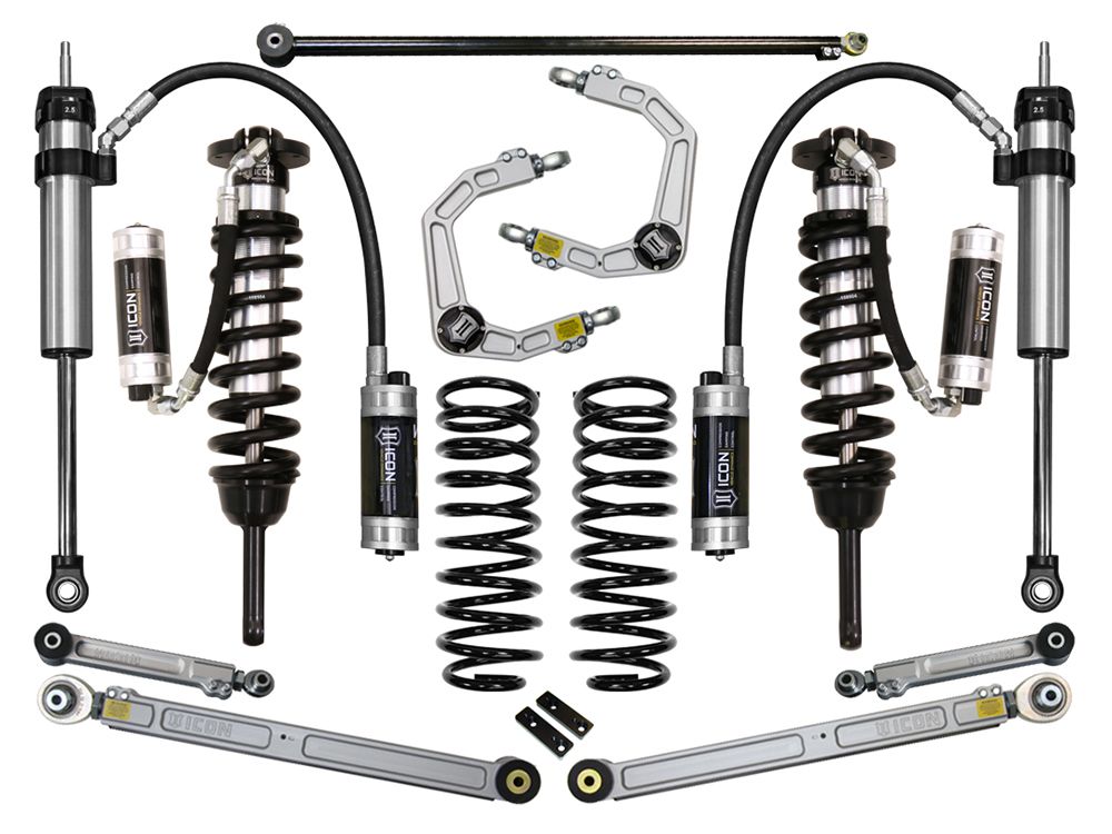 0-3.5" 2010-2023 Lexus GX460 4wd Coilover Lift Kit by ICON Vehicle Dynamics - Stage 7 (with billet aluminum upper control arms)