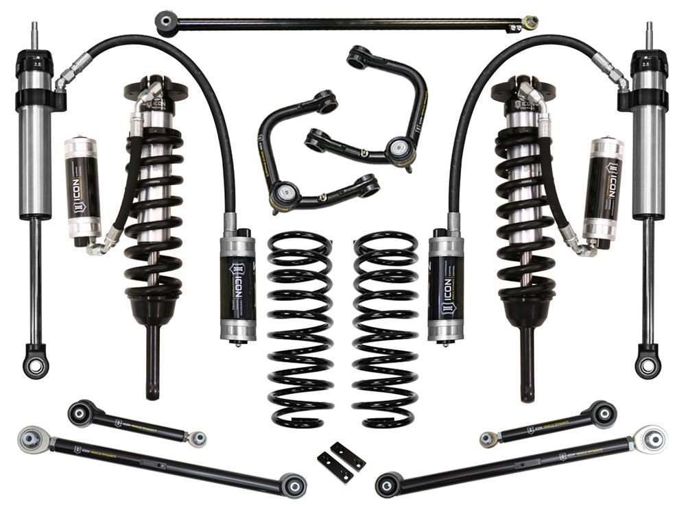 0-3.5" 2010-2022 Lexus GX460 4wd Coilover Lift Kit by ICON Vehicle Dynamics - Stage 7 (with tubular steel upper control arms)