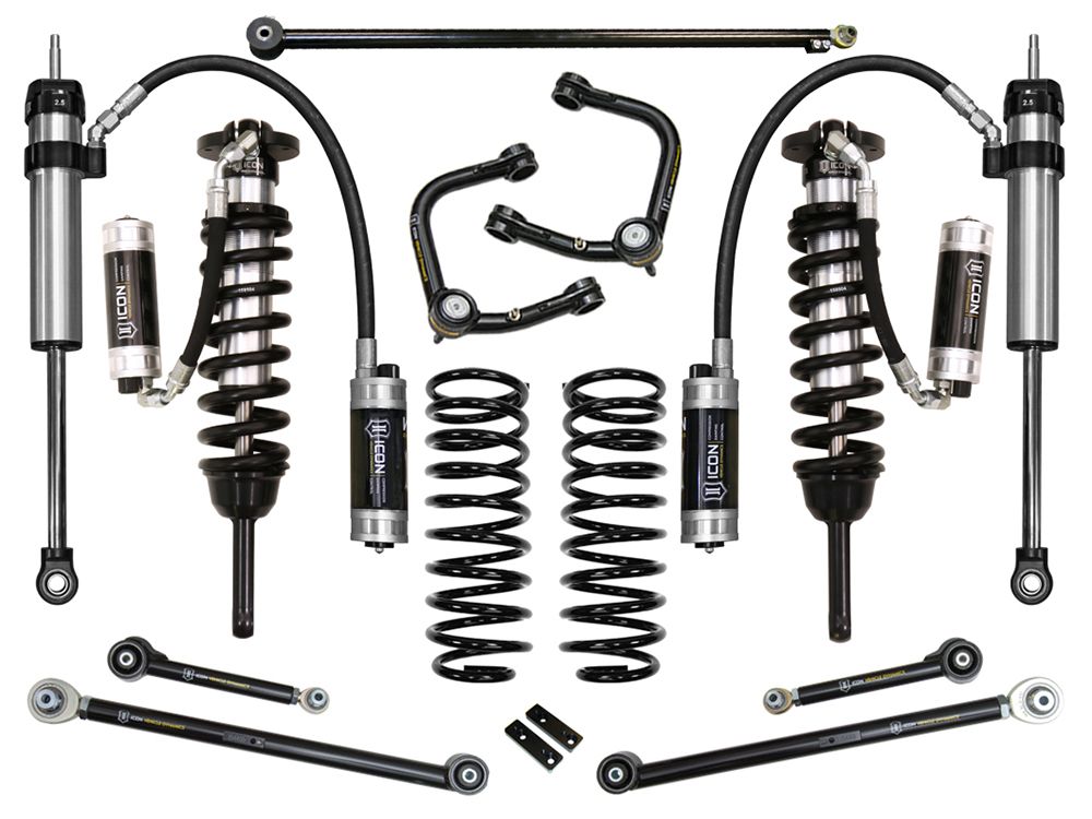 0-3.5" 2010-2023 Lexus GX460 4wd Coilover Lift Kit by ICON Vehicle Dynamics - Stage 7 (with tubular steel upper control arms)