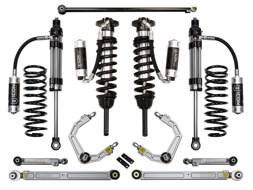 0-3.5" 2010-2023 Lexus GX460 4wd Coilover Lift Kit by ICON Vehicle Dynamics - Stage 8 (with billet aluminum upper control arms)