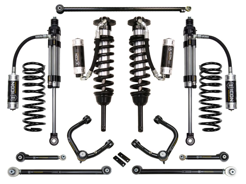 0-3.5" 2010-2023 Lexus GX460 4wd Coilover Lift Kit by ICON Vehicle Dynamics - Stage 8 (with tubular steel upper control arms)