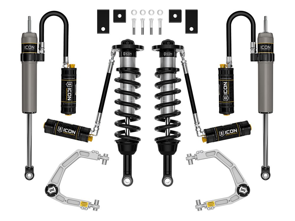 1.25-3.5" 2022-2023 Toyota Tundra 4wd Coilover Lift Kit by ICON Vehicle Dynamics - Stage 9 (with billet aluminum upper control arms)