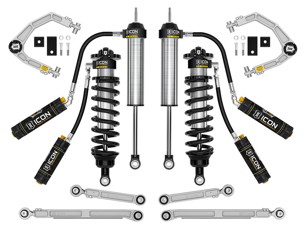 1.25-3.25" 2022-2023 Toyota Tundra 4wd 3.0 Coilover Lift Kit by ICON Vehicle Dynamics - Stage 2 (with billet aluminum upper control arms)