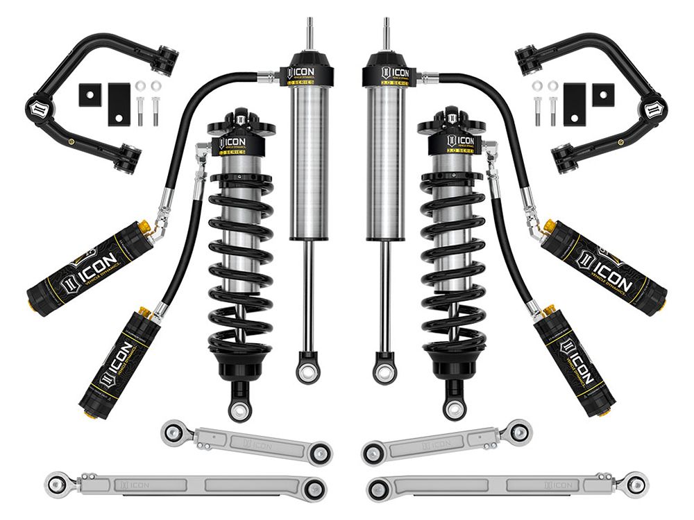 2-3.25" 2022-2023 Toyota Tundra 4wd 3.0 Coilover Lift Kit by ICON Vehicle Dynamics - Stage 2 (with tubular steel upper control arms)