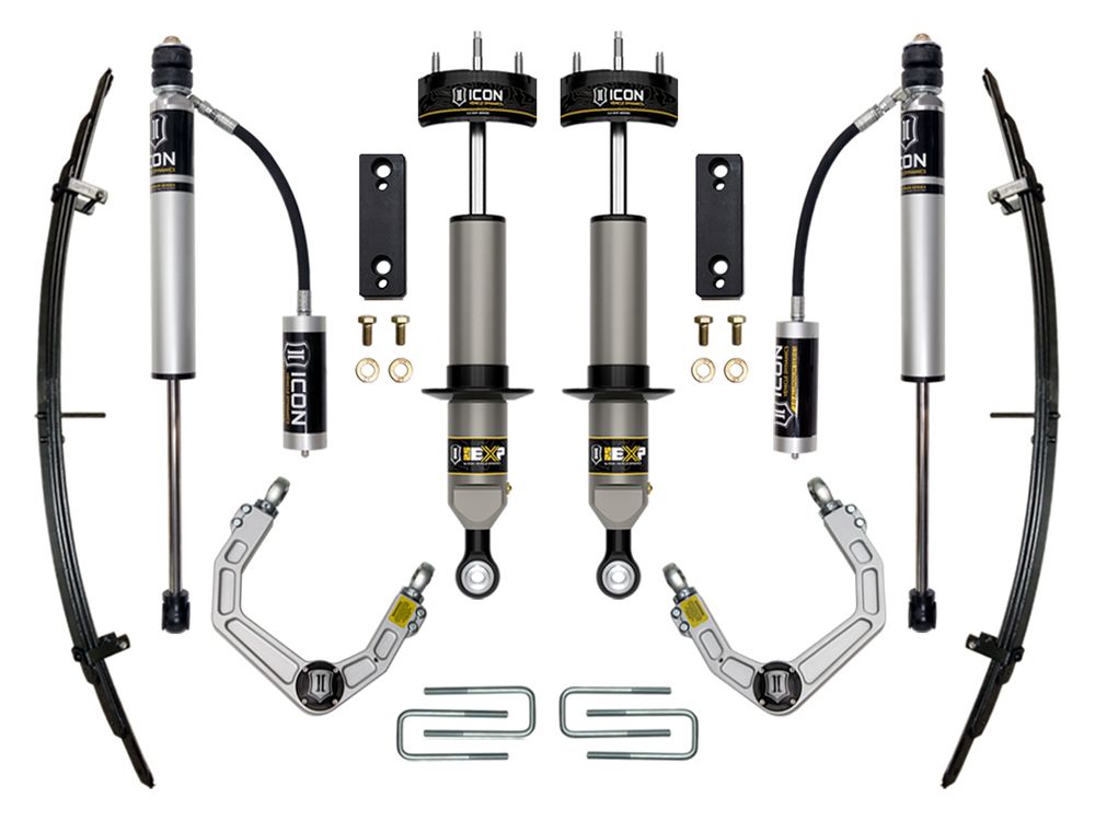 0-2" 2005-2023 Toyota Tacoma 4wd EXP Lift Kit by ICON Vehicle Dynamics - Stage 3 (with billet aluminum upper control arms)