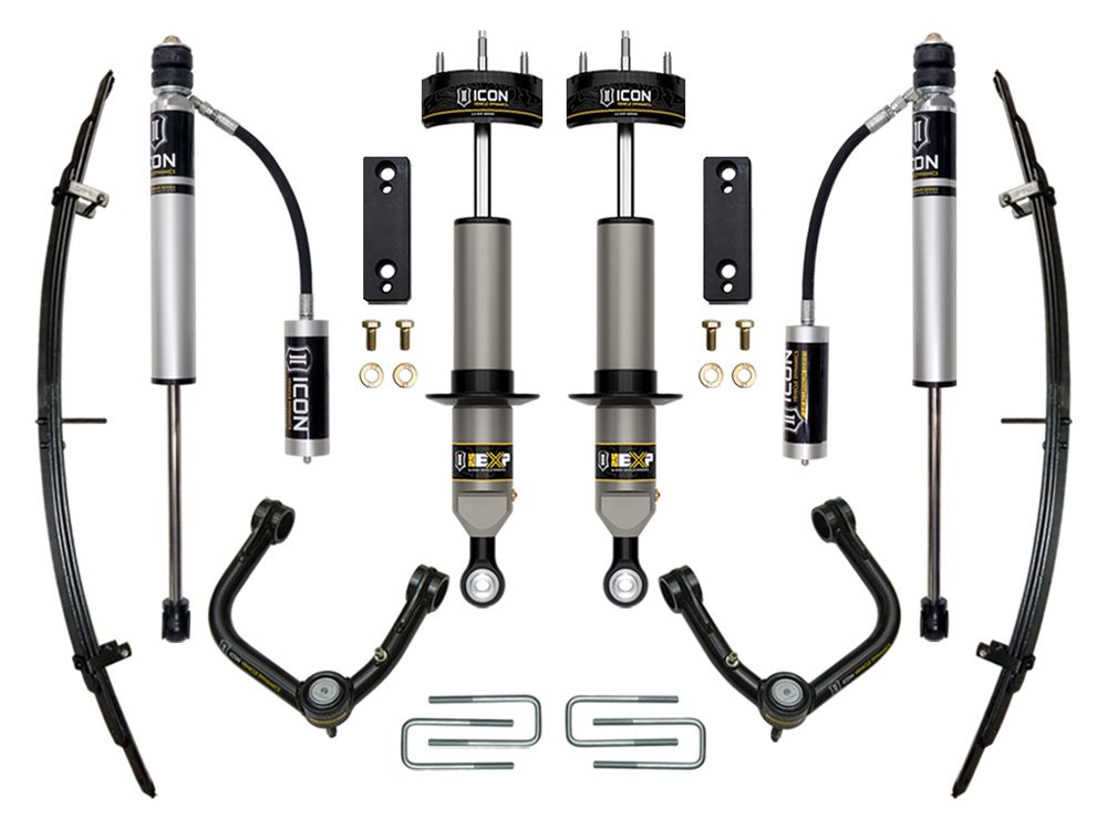 0-2" 2005-2022 Toyota Tacoma 4wd EXP Lift Kit by ICON Vehicle Dynamics - Stage 3 (with tubular steel upper control arms)