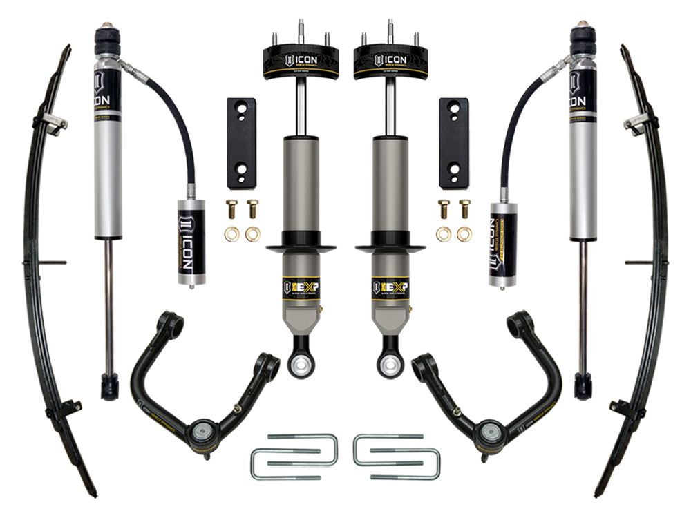 0-2" 2005-2023 Toyota Tacoma 4wd EXP Lift Kit by ICON Vehicle Dynamics - Stage 3 (with tubular steel upper control arms)