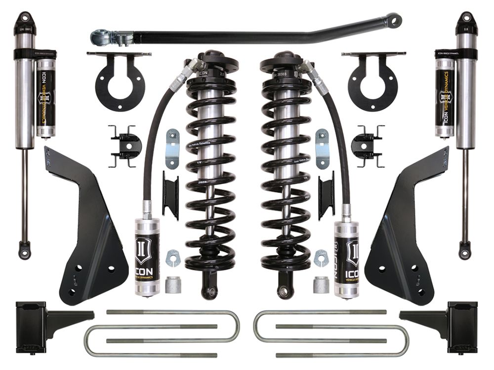 4-5.5" 2008-2010 Ford F250/F350 4wd Coilover Conversion Lift Kit by ICON Vehicle Dynamics - Stage 3
