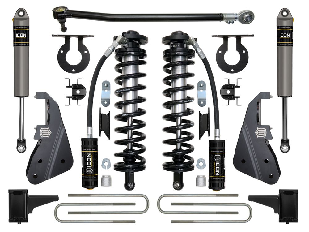 4-5.5" 2017-2022 Ford F250/F350 4wd Coilover Conversion Lift Kit by ICON Vehicle Dynamics - Stage 2