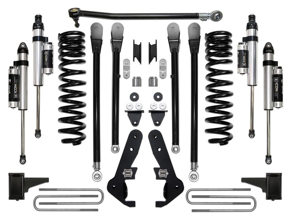 4.5" 2017-2019 Ford F250/F350 4wd Lift Kit by ICON Vehicle Dynamics - Stage 4 (with 4-Link Conversion Kit)